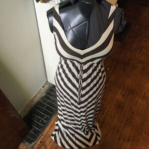 Tommy Bahama striped v-neck maxi dress